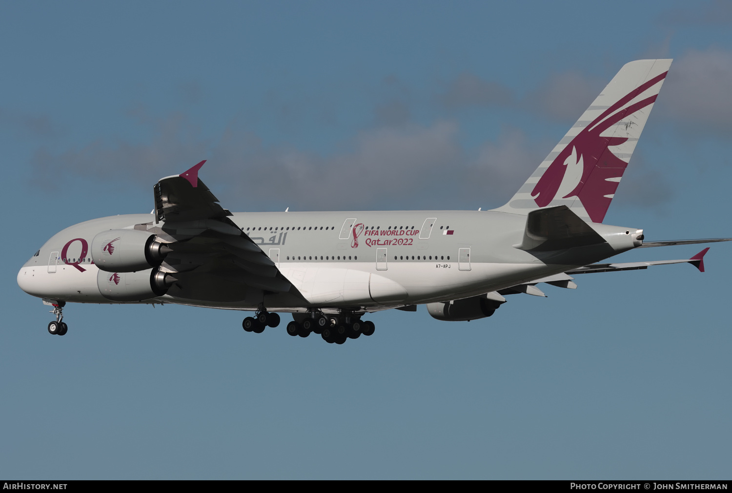 Aircraft Photo of A7-APJ | Airbus A380-861 | Qatar Airways | AirHistory.net #506449