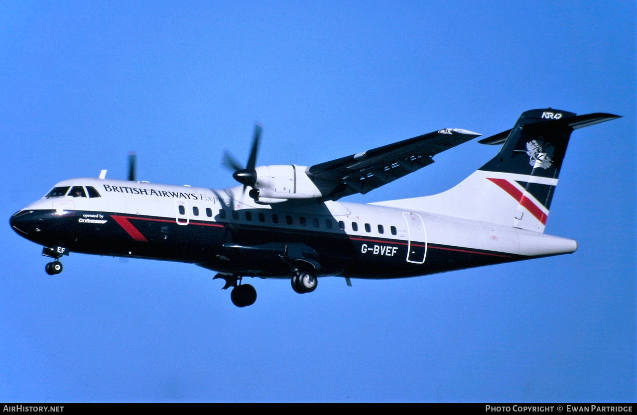 Aircraft Photo of G-BVEF | ATR ATR-42-300 | British Airways Express | AirHistory.net #506459