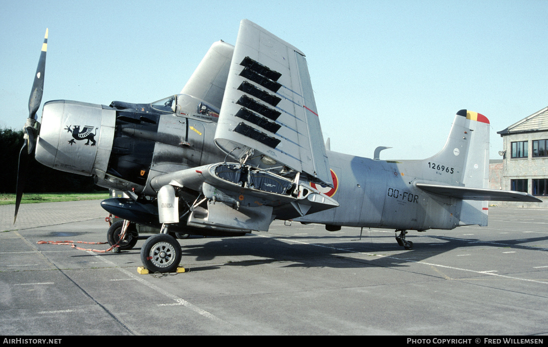 Aircraft Photo of OO-FOR / 126965 | Douglas A-1D Skyraider (AD-4NA) | France - Air Force | AirHistory.net #506463