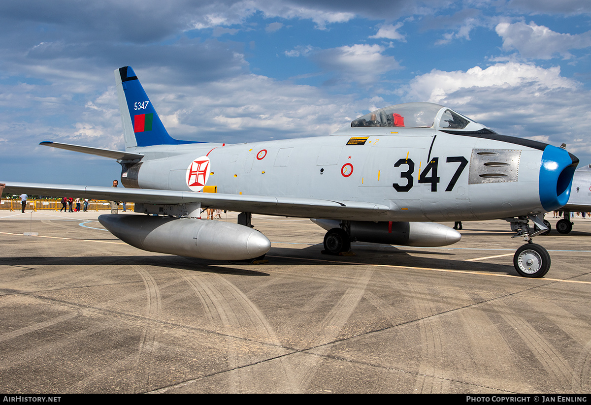 Aircraft Photo of 5347 / 347 | North American F-86F Sabre | Portugal - Air Force | AirHistory.net #506490