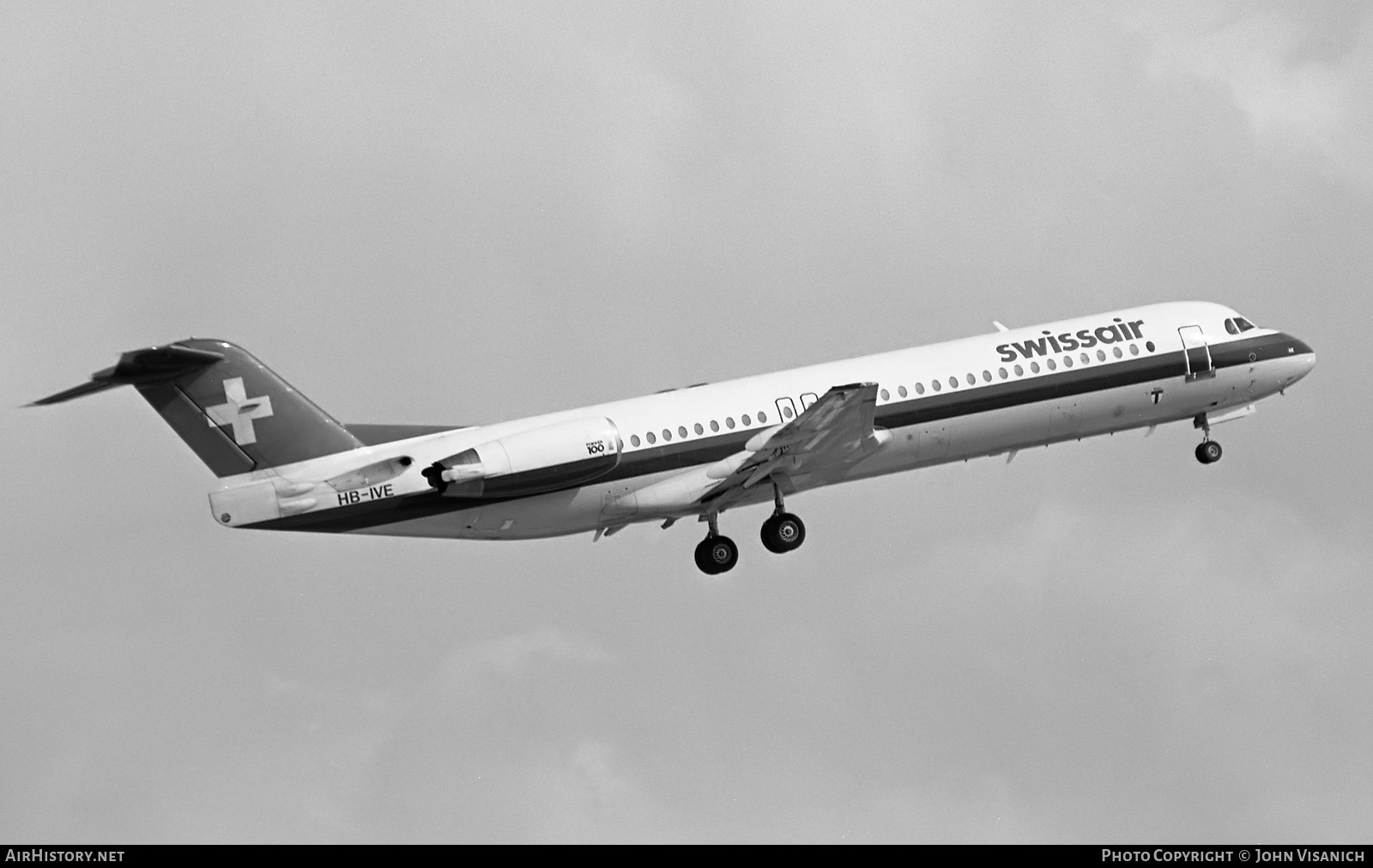 Aircraft Photo of HB-IVE | Fokker 100 (F28-0100) | Swissair | AirHistory.net #506521