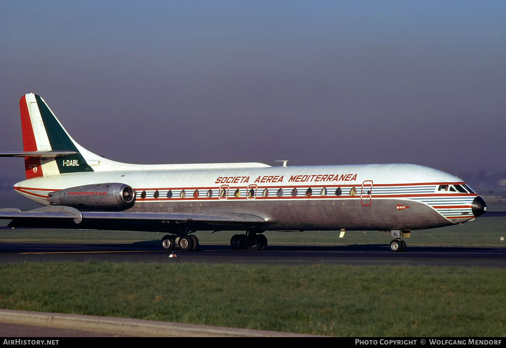 Aircraft Photo of I-DABL | Sud SE-210 Caravelle VI-N | Società Aerea Mediterranea - SAM | AirHistory.net #506583