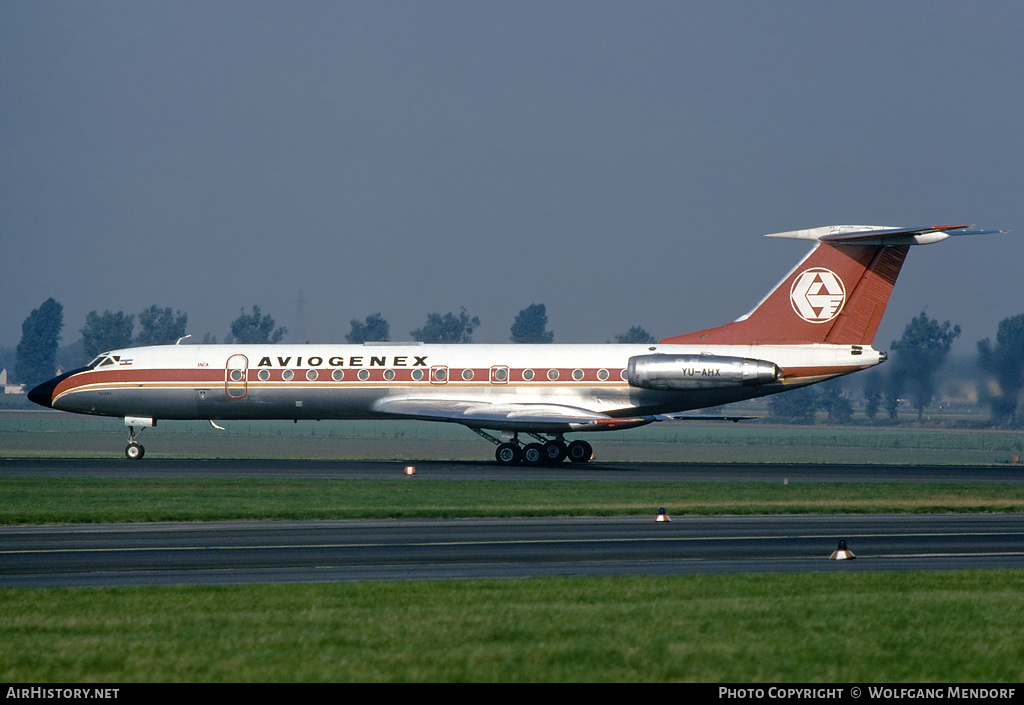 Aircraft Photo of YU-AHX | Tupolev Tu-134A | Aviogenex | AirHistory.net #506594