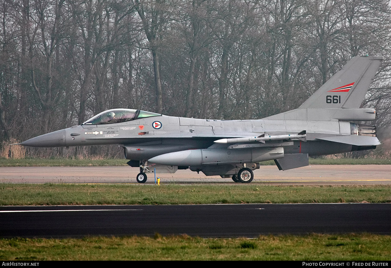 Aircraft Photo of 661 | General Dynamics F-16AM Fighting Falcon | Norway - Air Force | AirHistory.net #506681