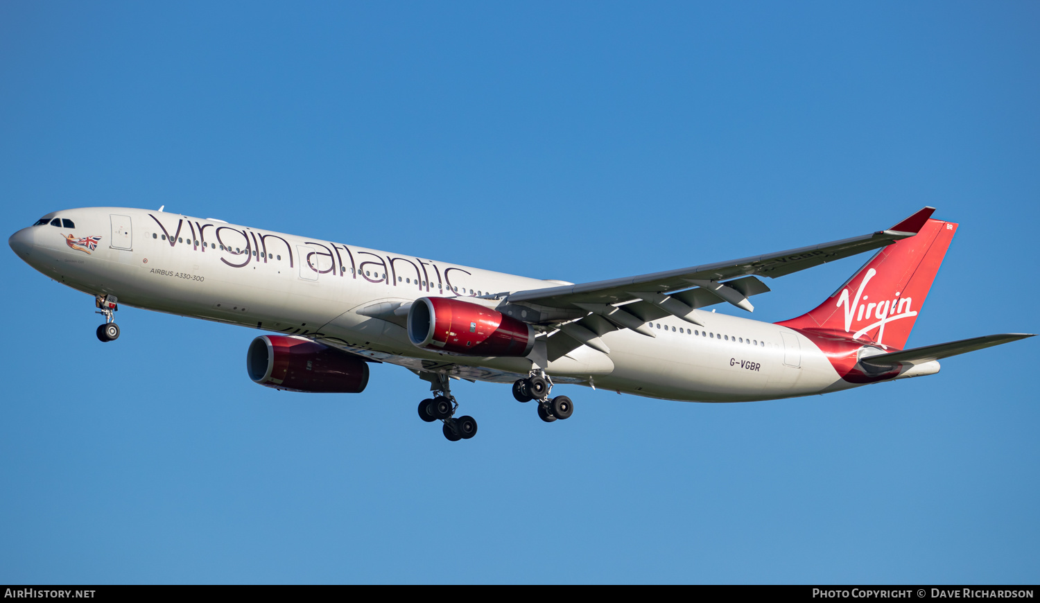 Aircraft Photo of G-VGBR | Airbus A330-343 | Virgin Atlantic Airways | AirHistory.net #506698