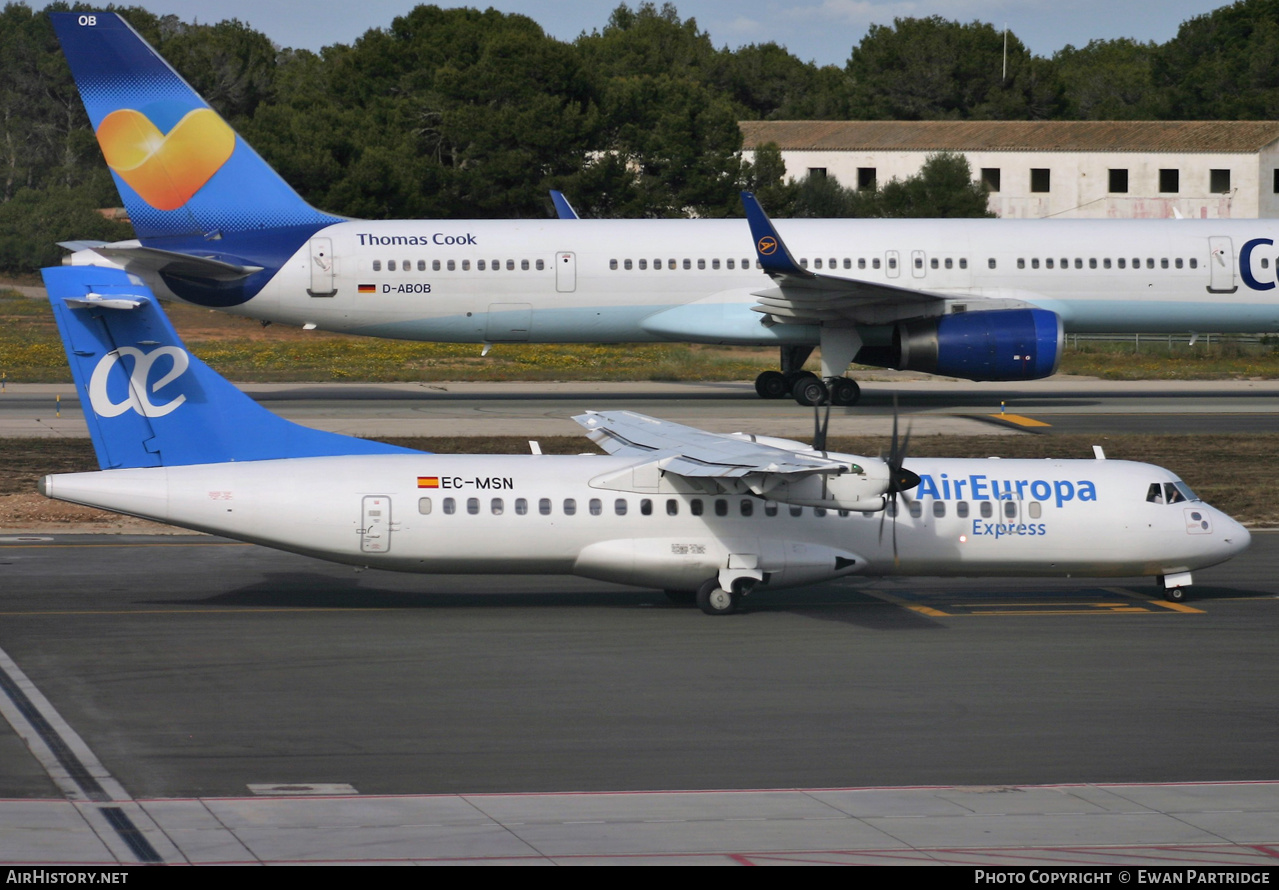 Aircraft Photo of EC-MSN | ATR ATR-72-500 (ATR-72-212A) | Air Europa Express | AirHistory.net #506763