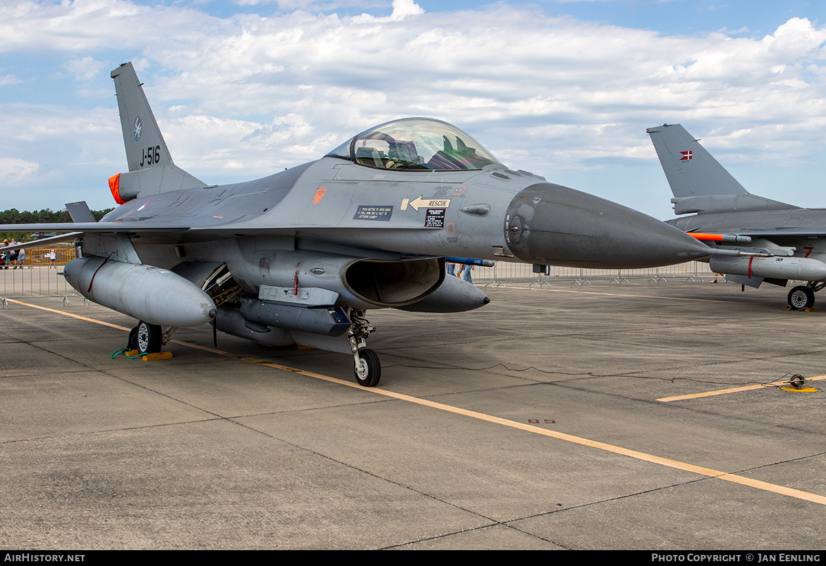 Aircraft Photo of J-516 | General Dynamics F-16AM Fighting Falcon | Netherlands - Air Force | AirHistory.net #506786