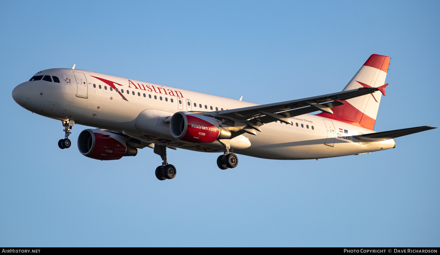 Aircraft Photo of OE-LXD | Airbus A320-216 | Austrian Airlines | AirHistory.net #506802