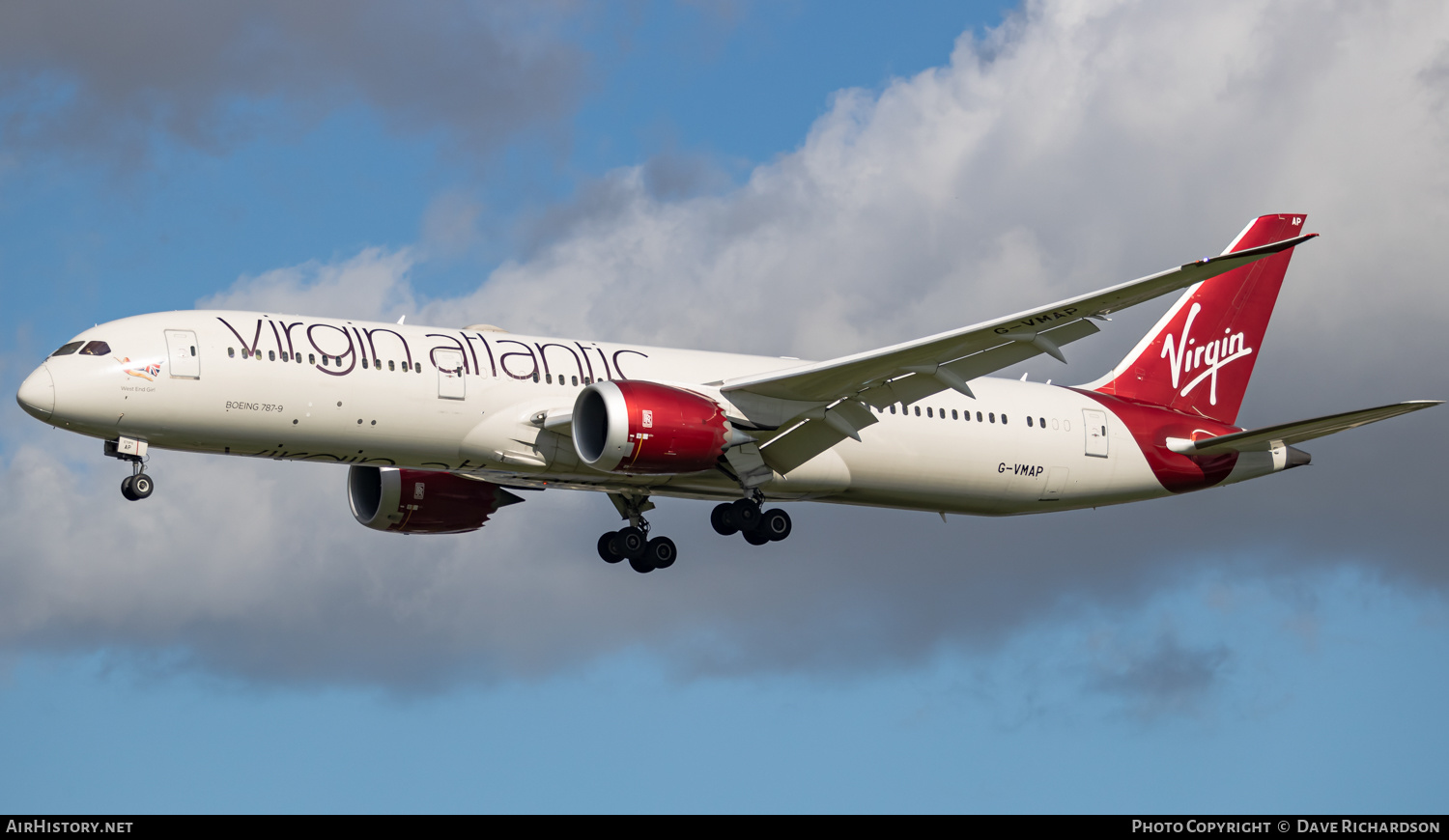 Aircraft Photo of G-VMAP | Boeing 787-9 Dreamliner | Virgin Atlantic Airways | AirHistory.net #506820
