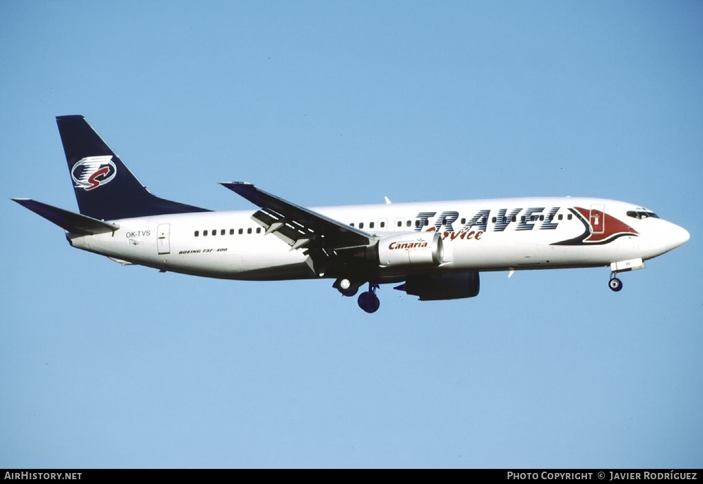 Aircraft Photo of OK-TVS | Boeing 737-4Y0 | Travel Service | AirHistory.net #506825