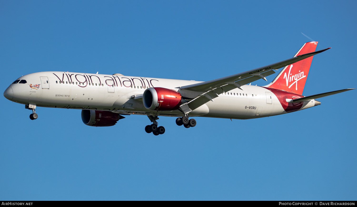 Aircraft Photo of G-VCRU | Boeing 787-9 Dreamliner | Virgin Atlantic Airways | AirHistory.net #506834