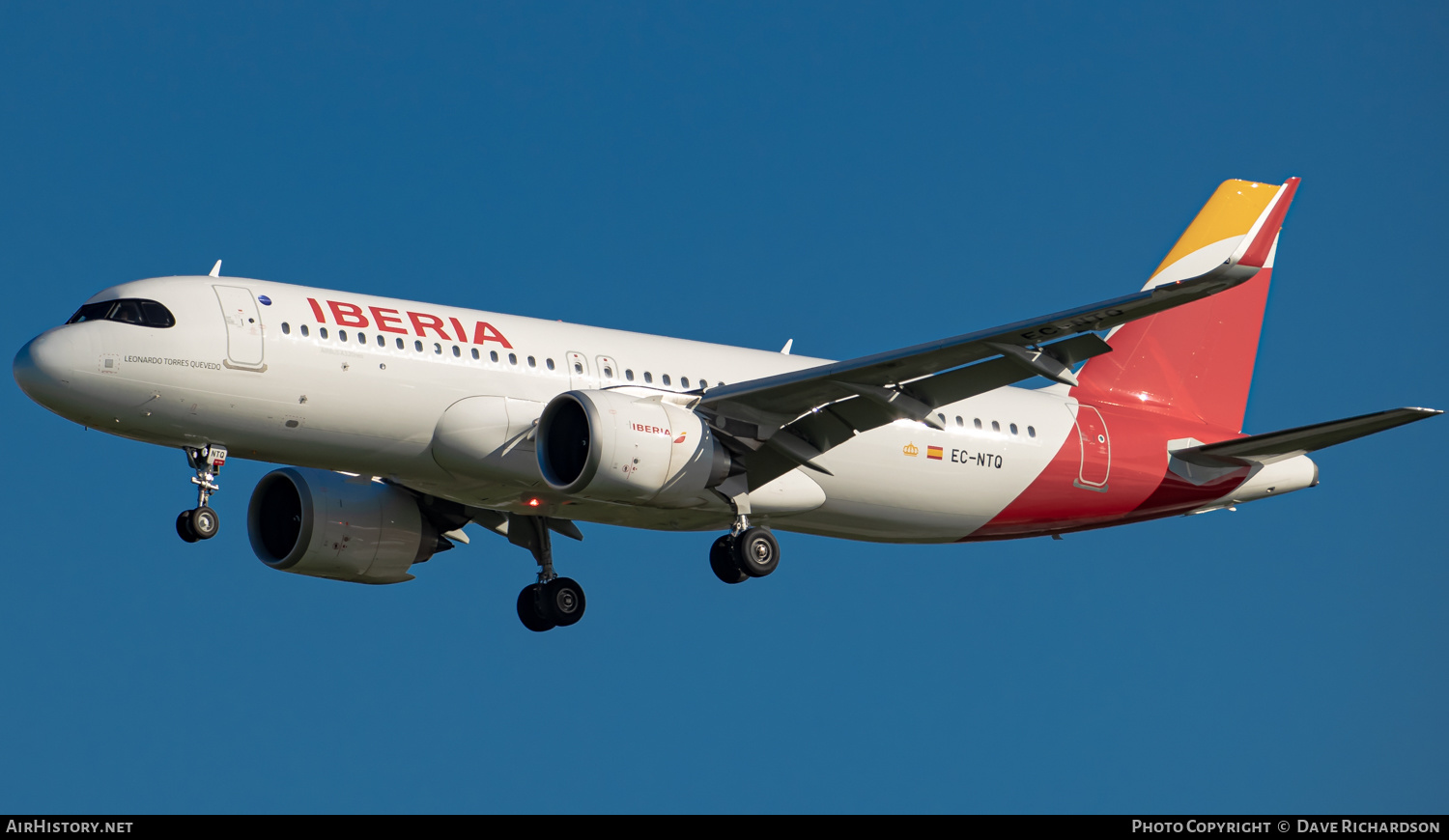 Aircraft Photo of EC-NTQ | Airbus A320-251N | Iberia | AirHistory.net #506846