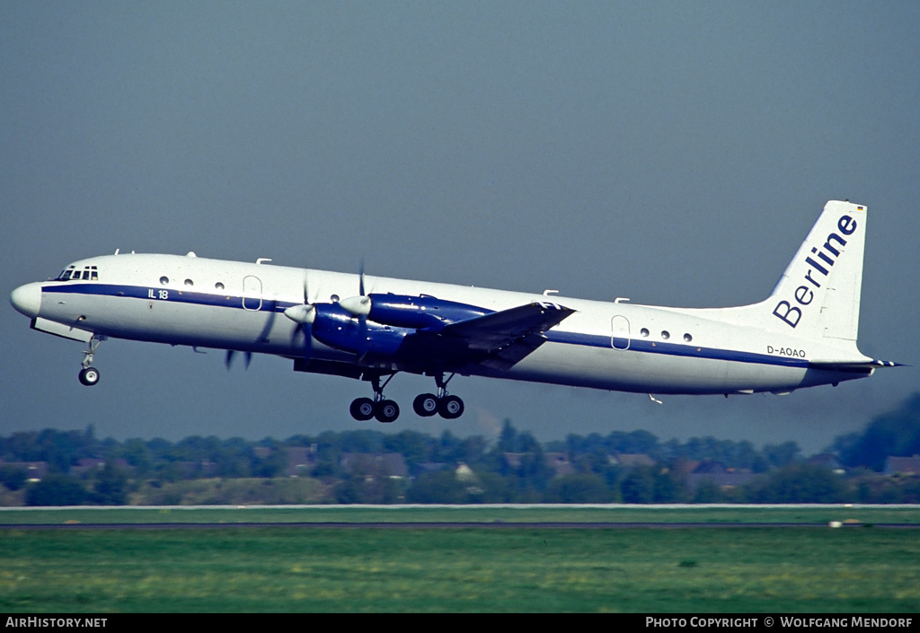 Aircraft Photo of D-AOAQ | Ilyushin Il-18V | BerLine | AirHistory.net #506860