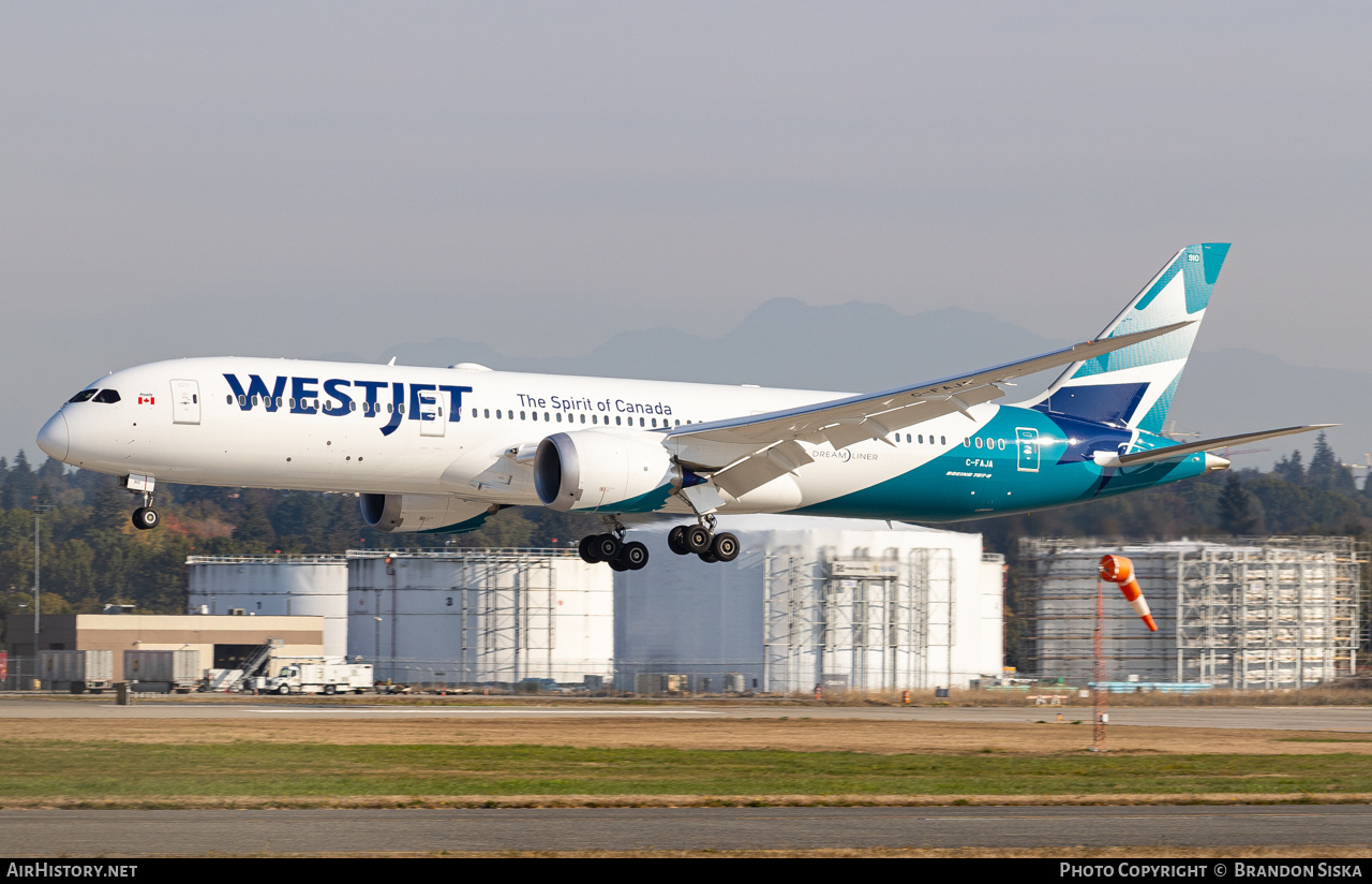Aircraft Photo of C-FAJA | Boeing 787-9 Dreamliner | WestJet | AirHistory.net #506872
