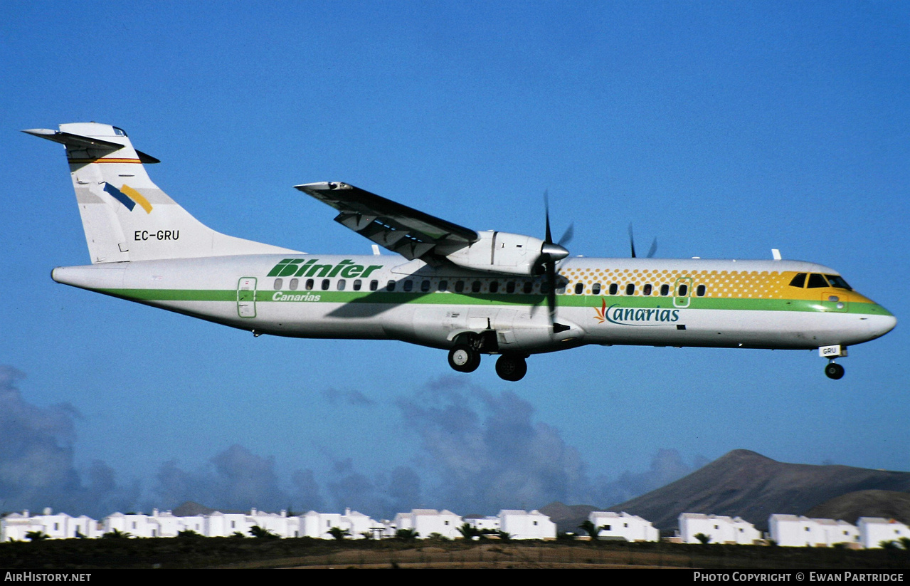 Aircraft Photo of EC-GRU | ATR ATR-72-202 | Binter Canarias | AirHistory.net #506899