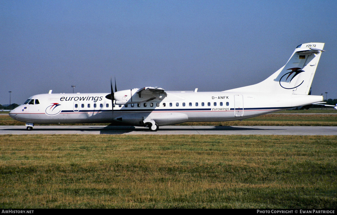 Aircraft Photo of D-ANFK | ATR ATR-72-500 (ATR-72-212A) | Eurowings | AirHistory.net #506916