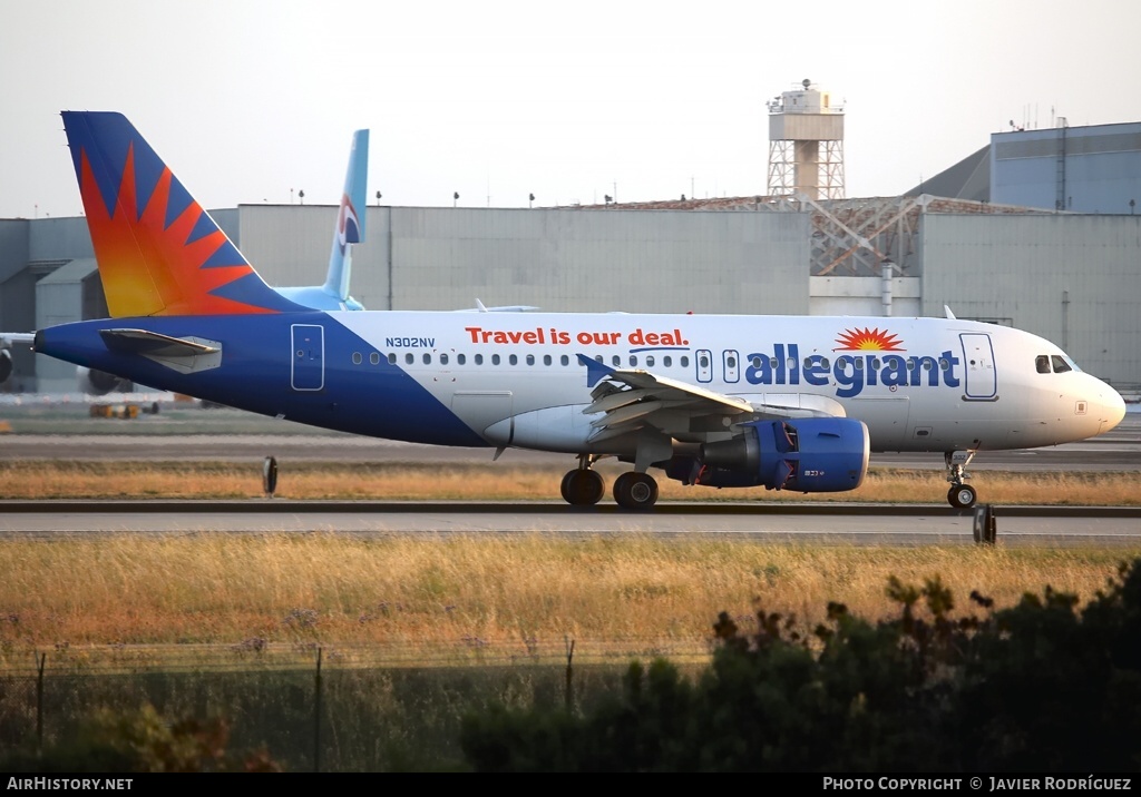 Aircraft Photo of N302NV | Airbus A319-111 | Allegiant Air | AirHistory.net #506929