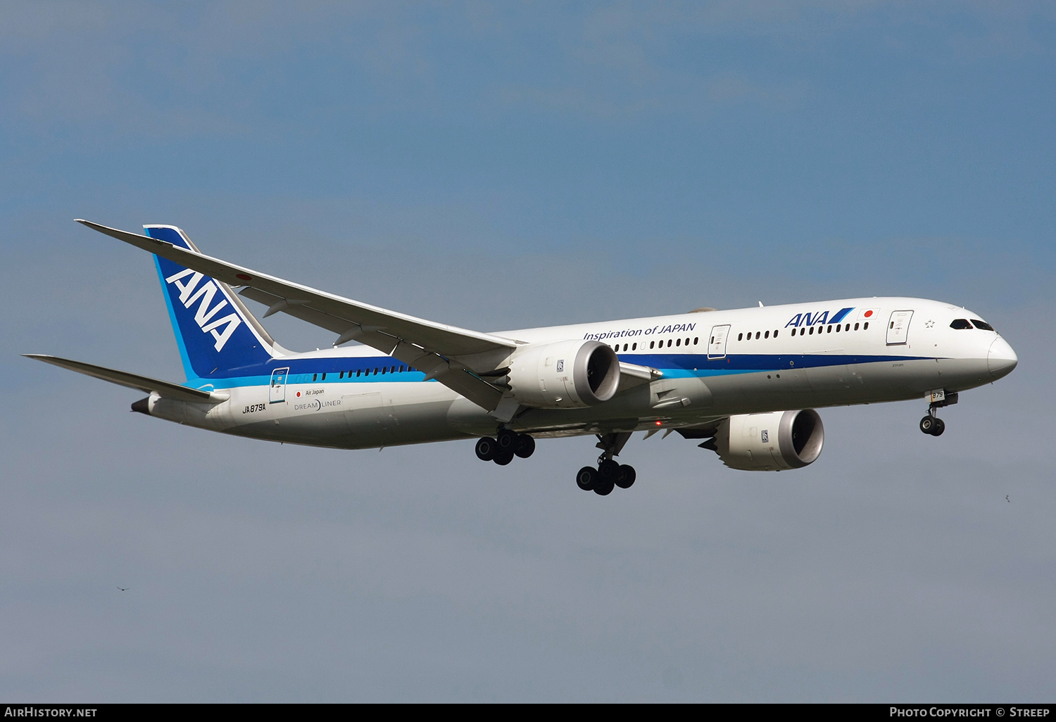 Aircraft Photo of JA879A | Boeing 787-9 Dreamliner | All Nippon Airways - ANA | AirHistory.net #506931