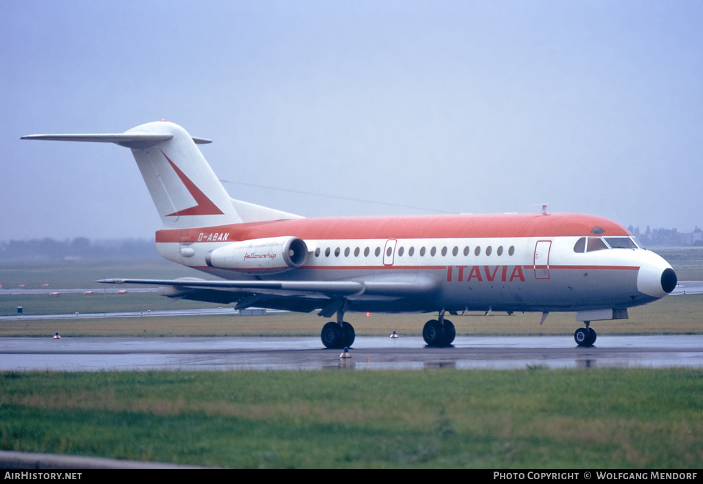 Aircraft Photo of D-ABAN | Fokker F28-1000 Fellowship | Itavia | AirHistory.net #506953