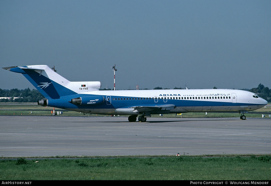 Aircraft Photo of YA-FAS | Boeing 727-223 | Ariana Afghan Airlines | AirHistory.net #506959