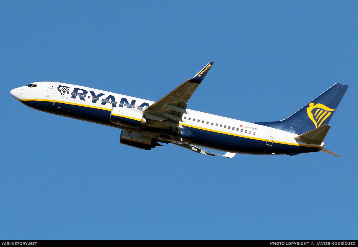Aircraft Photo of 9H-QEE | Boeing 737-800 | Ryanair | AirHistory.net #507028