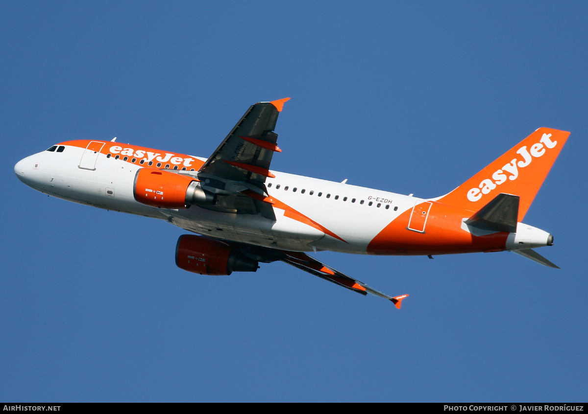 Aircraft Photo of G-EZDH | Airbus A319-111 | EasyJet | AirHistory.net #507029