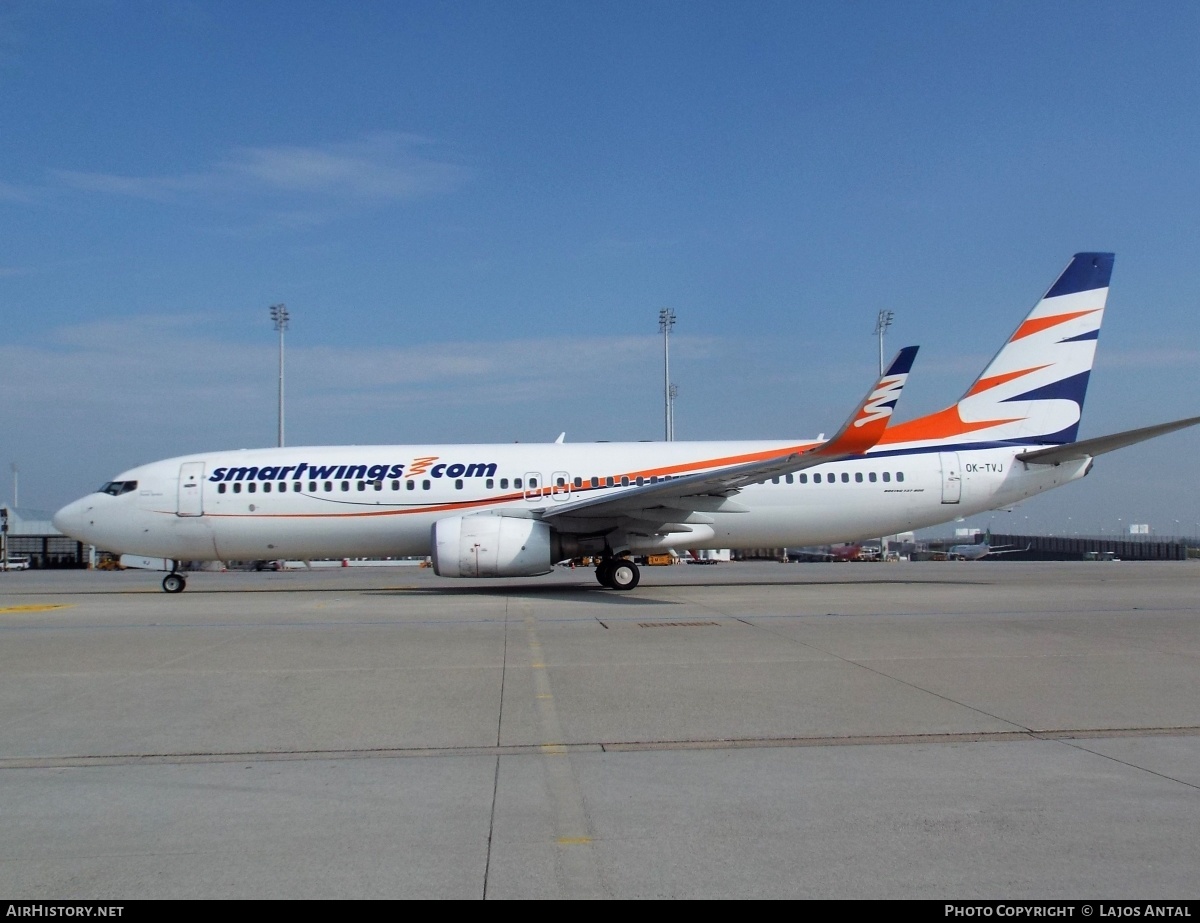 Aircraft Photo of OK-TVJ | Boeing 737-8Q8 | Smartwings | AirHistory.net #507046