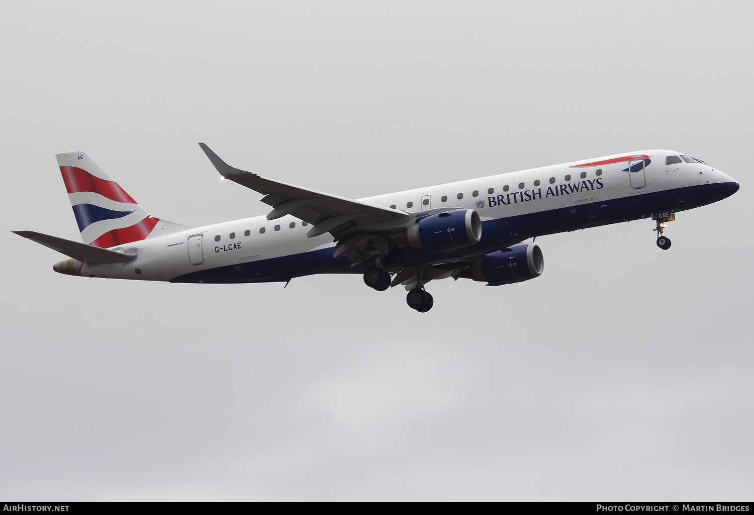 Aircraft Photo of G-LCAE | Embraer 190SR (ERJ-190-100SR) | British Airways | AirHistory.net #507064