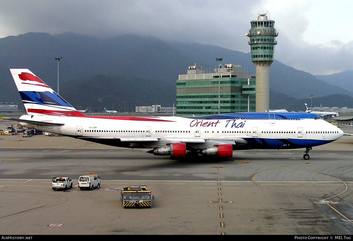 Aircraft Photo of HS-UTM | Boeing 747-146B/SR/SUD | Orient Thai Airlines | AirHistory.net #507066