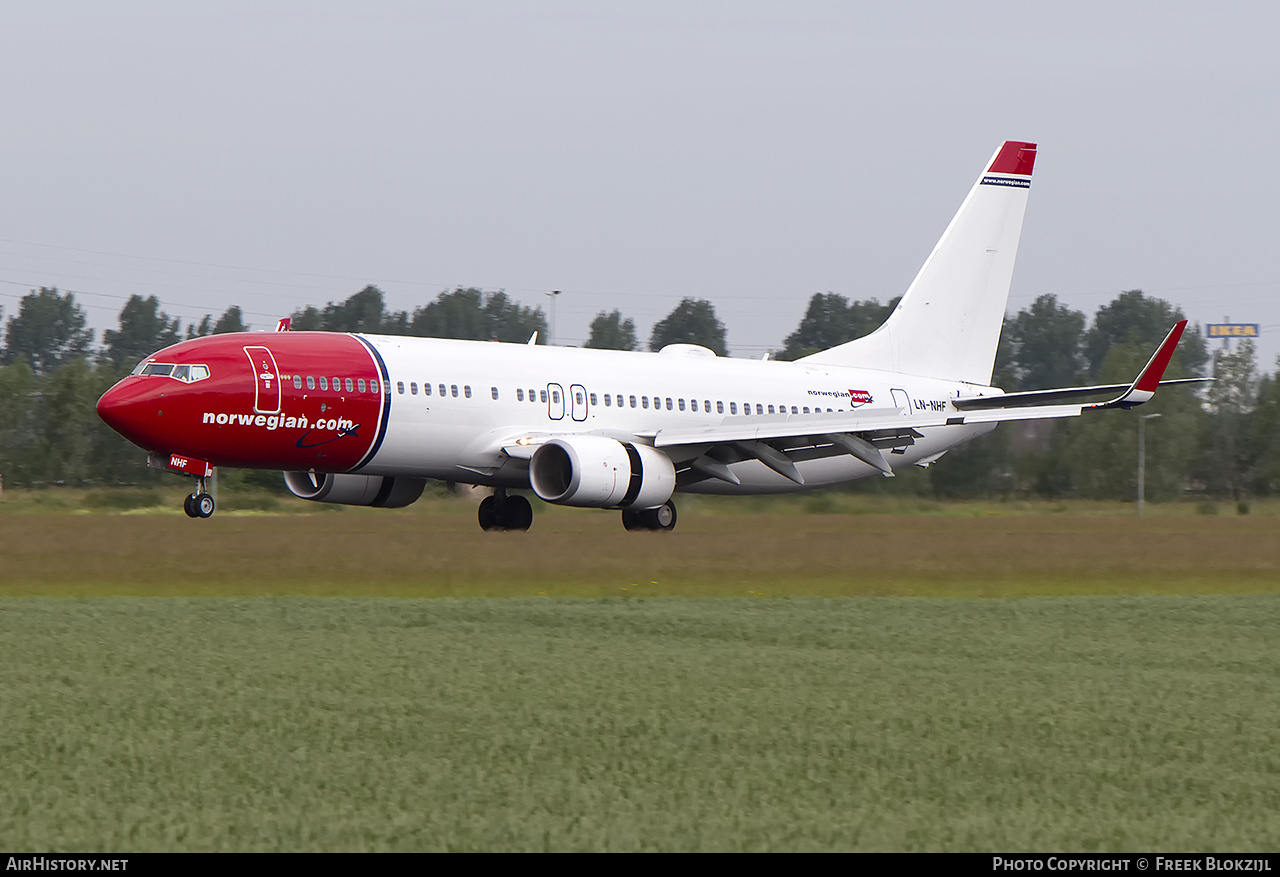 Aircraft Photo of LN-NHF | Boeing 737-8JP | Norwegian | AirHistory.net #507081