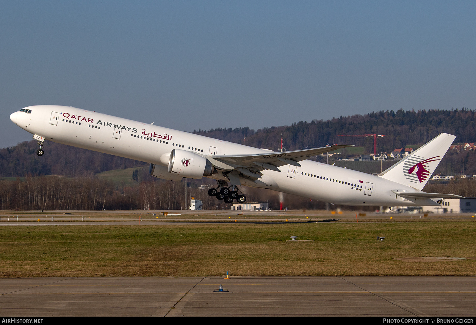 Aircraft Photo of A7-BOC | Boeing 777-367/ER | Qatar Airways | AirHistory.net #507188