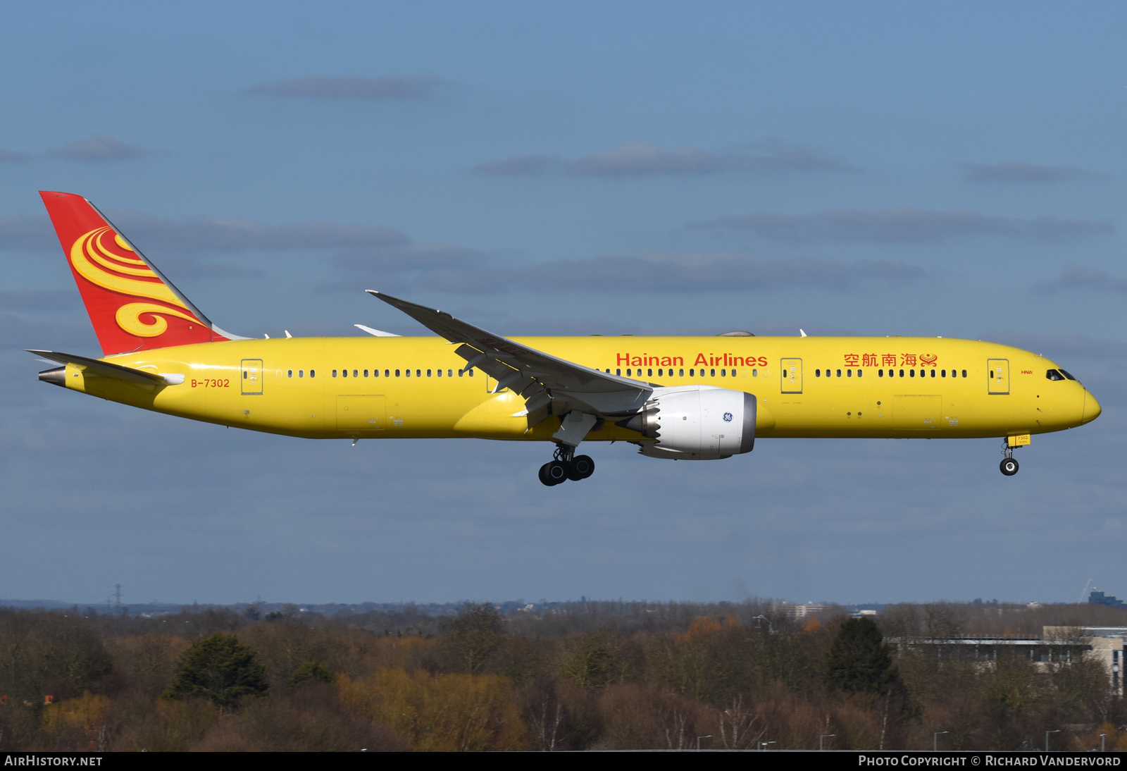 Aircraft Photo of B-7302 | Boeing 787-9 Dreamliner | Hainan Airlines | AirHistory.net #507244