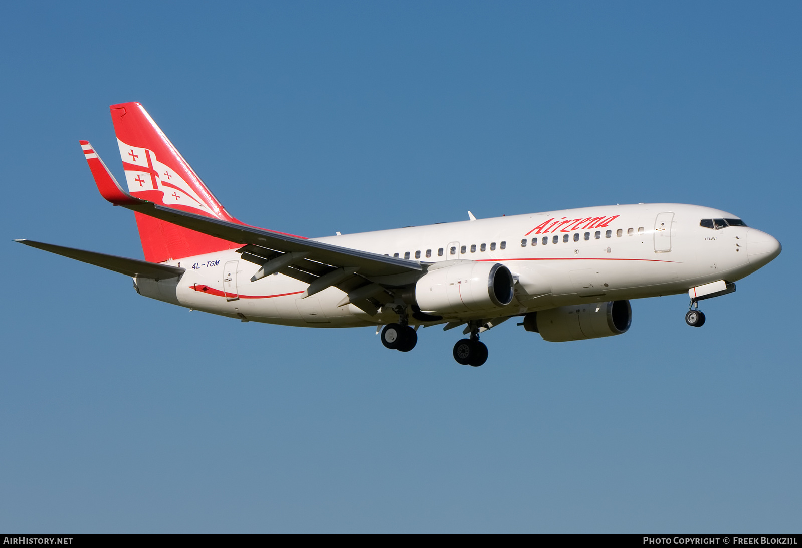 Aircraft Photo of 4L-TGM | Boeing 737-76N | Airzena Georgian Airlines | AirHistory.net #507247