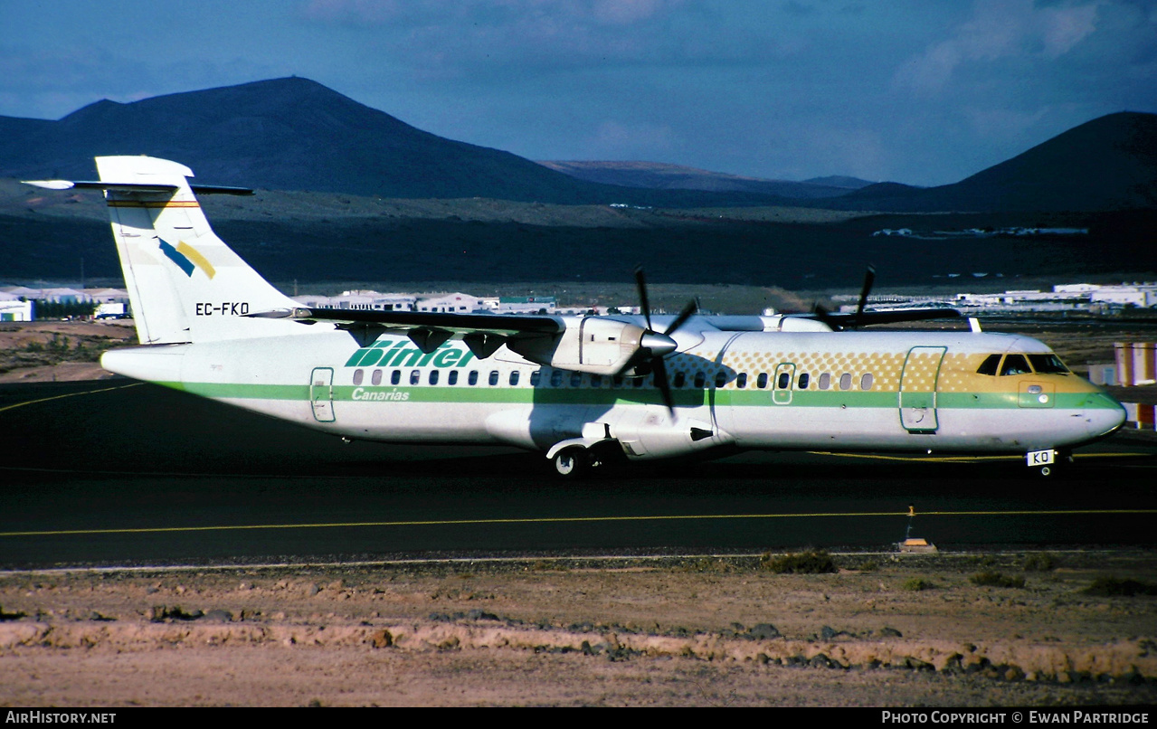 Aircraft Photo of EC-FKQ | ATR ATR-72-201 | Binter Canarias | AirHistory.net #507261