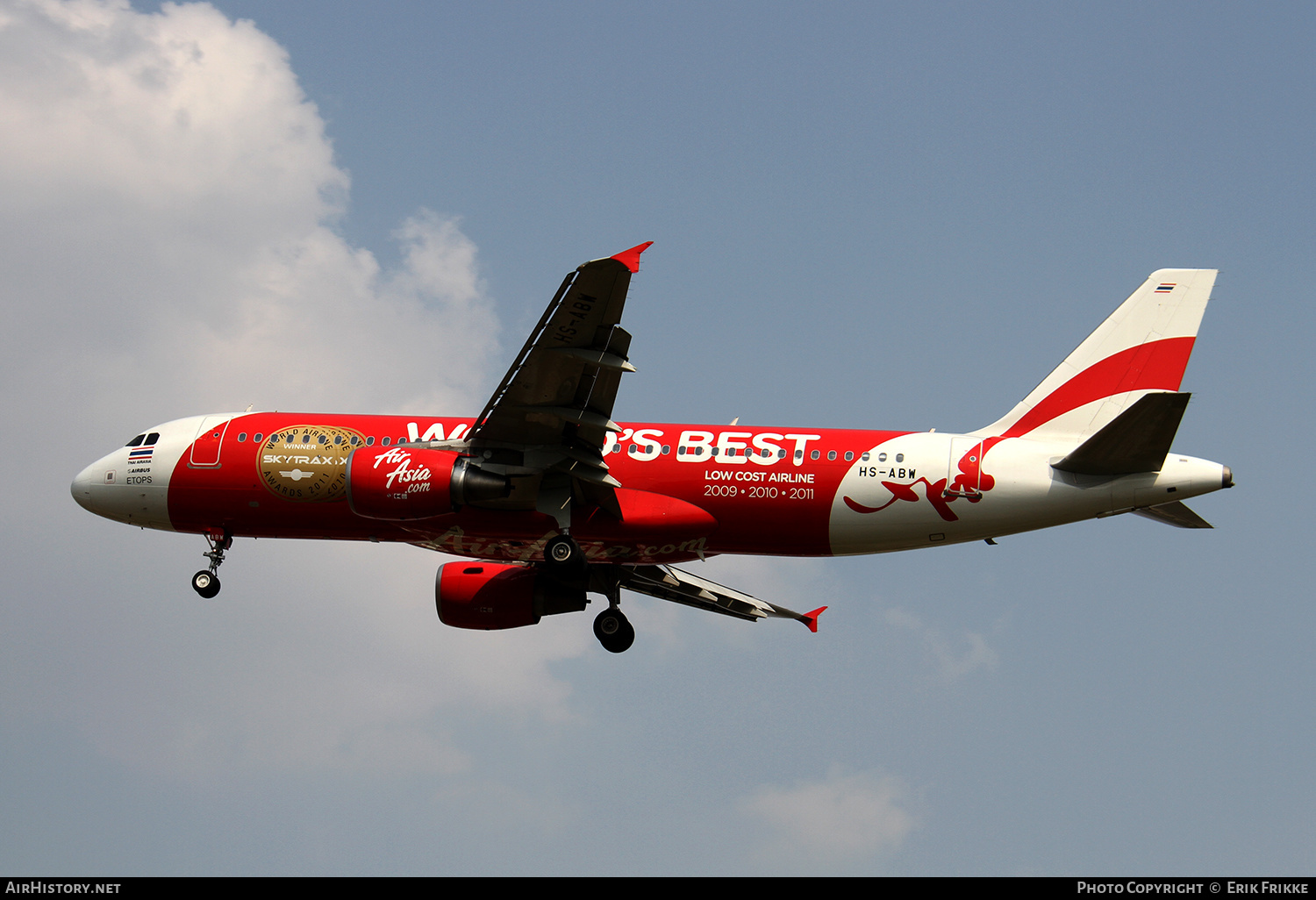 Aircraft Photo of HS-ABW | Airbus A320-216 | AirAsia | AirHistory.net #507268