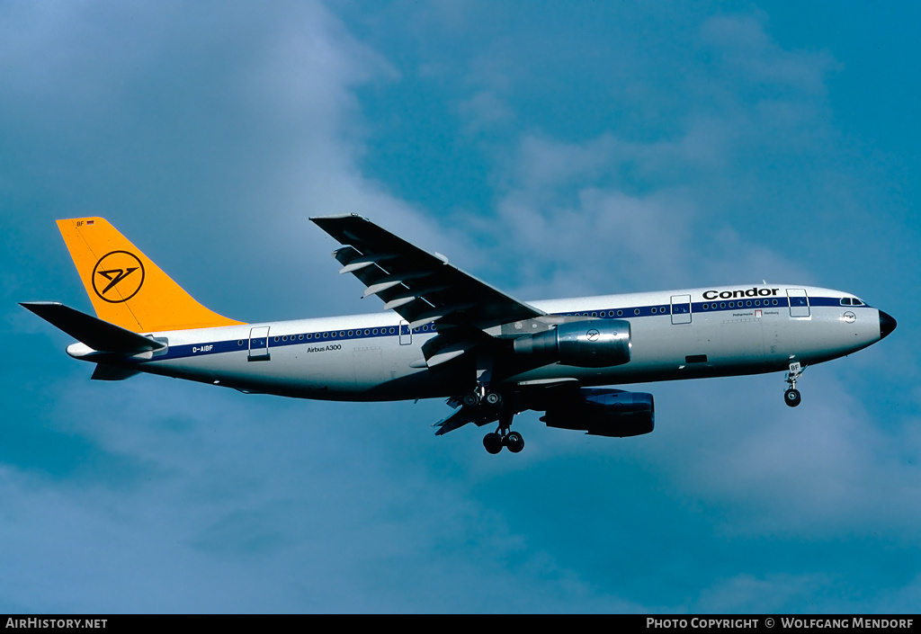 Aircraft Photo of D-AIBF | Airbus A300B4-203 | Condor Flugdienst | AirHistory.net #507301