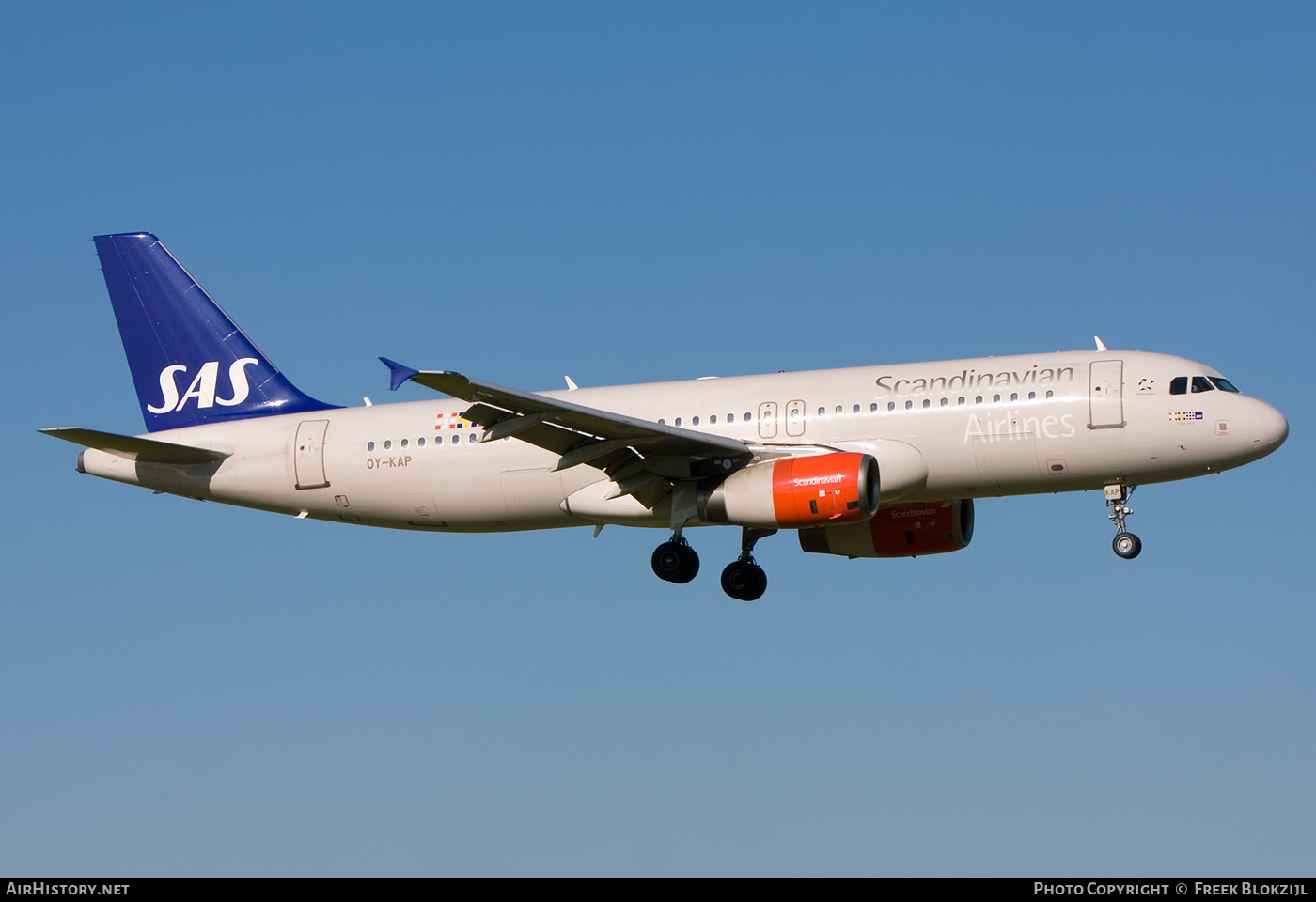 Aircraft Photo of OY-KAP | Airbus A320-232 | Scandinavian Airlines - SAS | AirHistory.net #507315