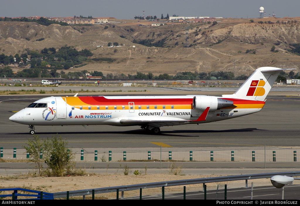 Aircraft Photo of EC-IJF | Bombardier CRJ-200ER (CL-600-2B19) | Iberia Regional | AirHistory.net #507321