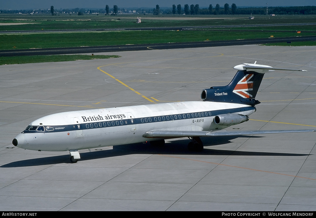 Aircraft Photo of G-AVFO | Hawker Siddeley HS-121 Trident 2E | British Airways | AirHistory.net #507322