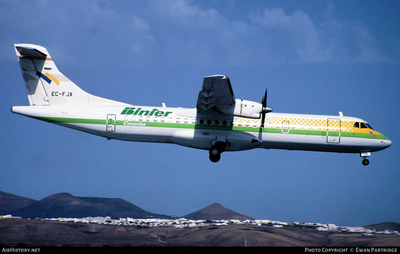 Aircraft Photo of EC-FJX | ATR ATR-72-201 | Binter Canarias | AirHistory.net #507324