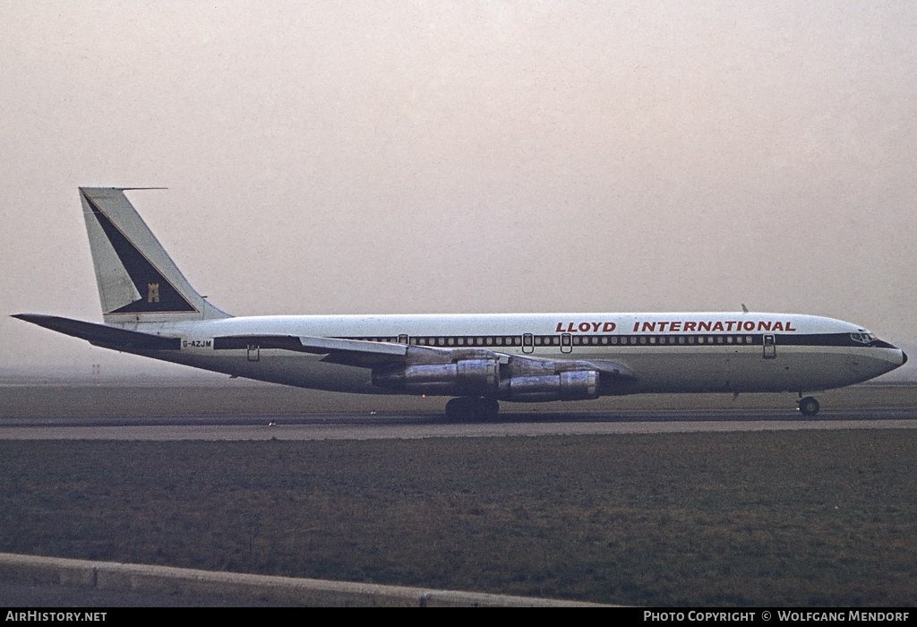 Aircraft Photo of G-AZJM | Boeing 707-324C | Lloyd International Airways | AirHistory.net #507355