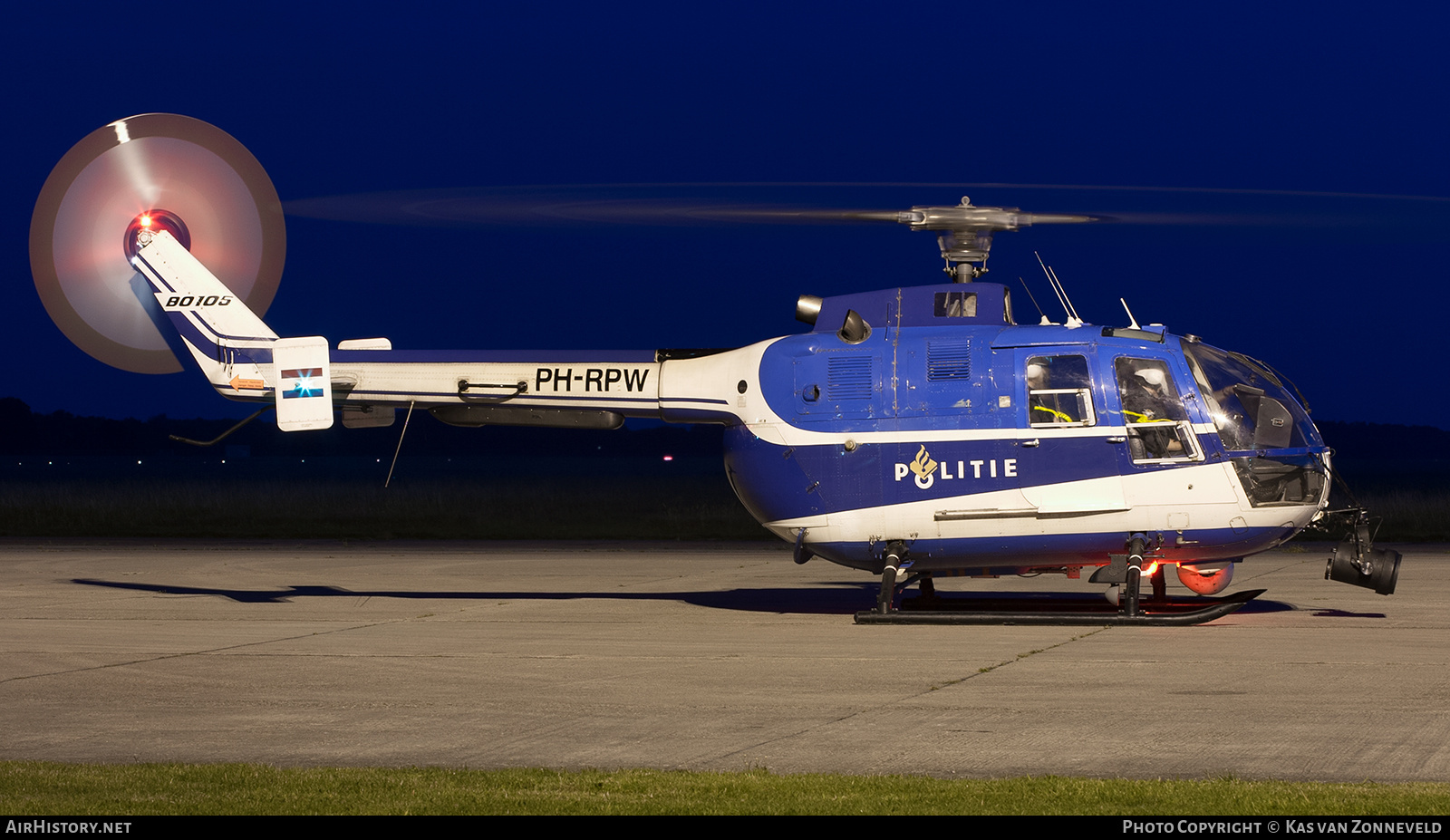 Aircraft Photo of PH-RPW | MBB BO-105CB | Politie | AirHistory.net #507367