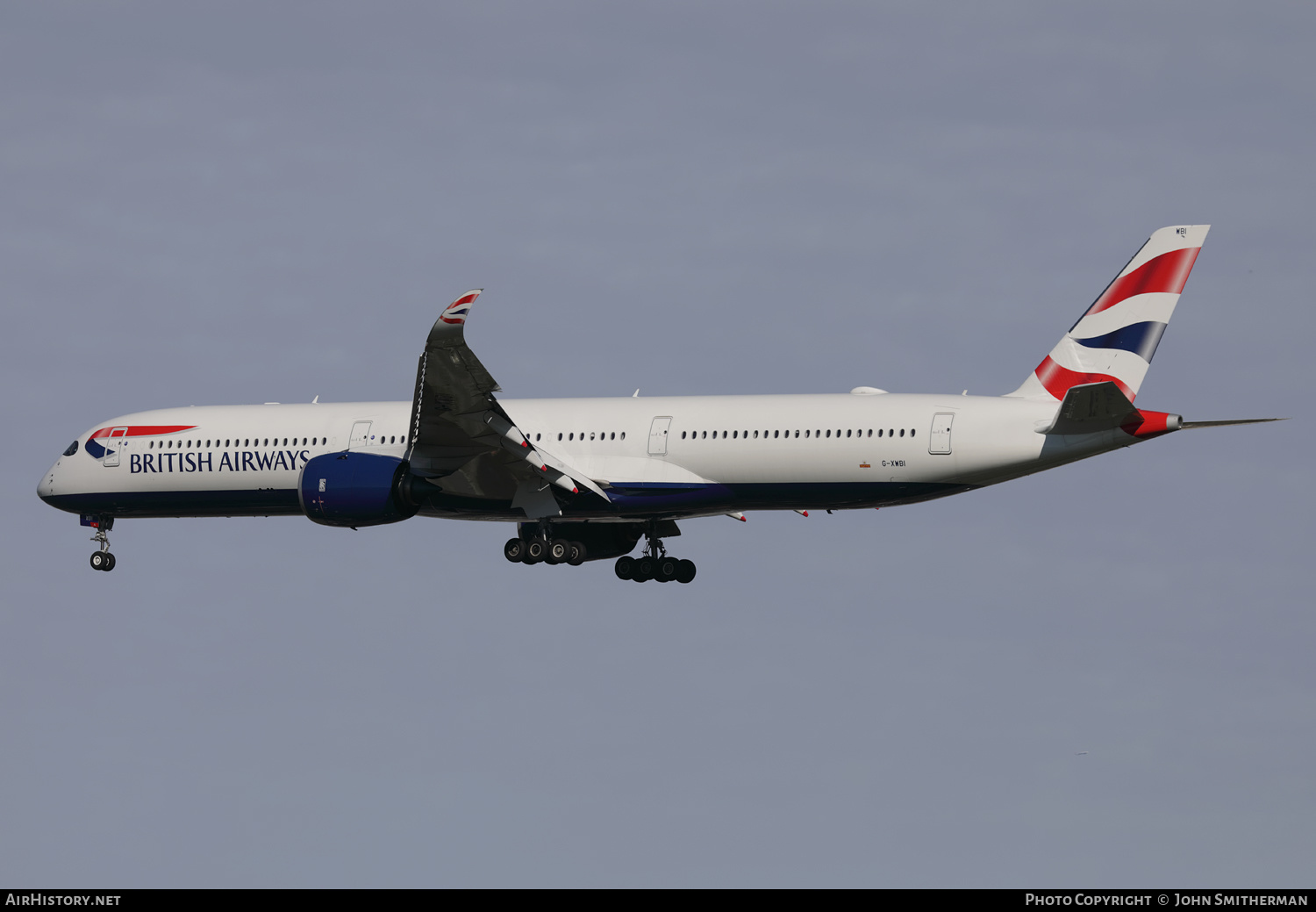 Aircraft Photo of G-XWBI | Airbus A350-1041 | British Airways | AirHistory.net #507400