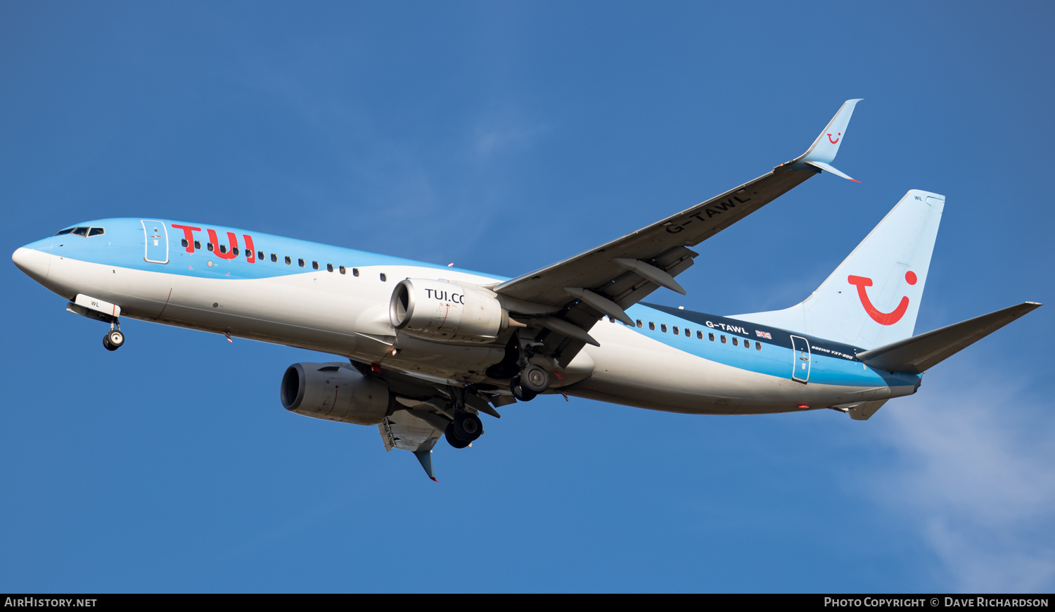 Aircraft Photo of G-TAWL | Boeing 737-8K5 | TUI | AirHistory.net #507425