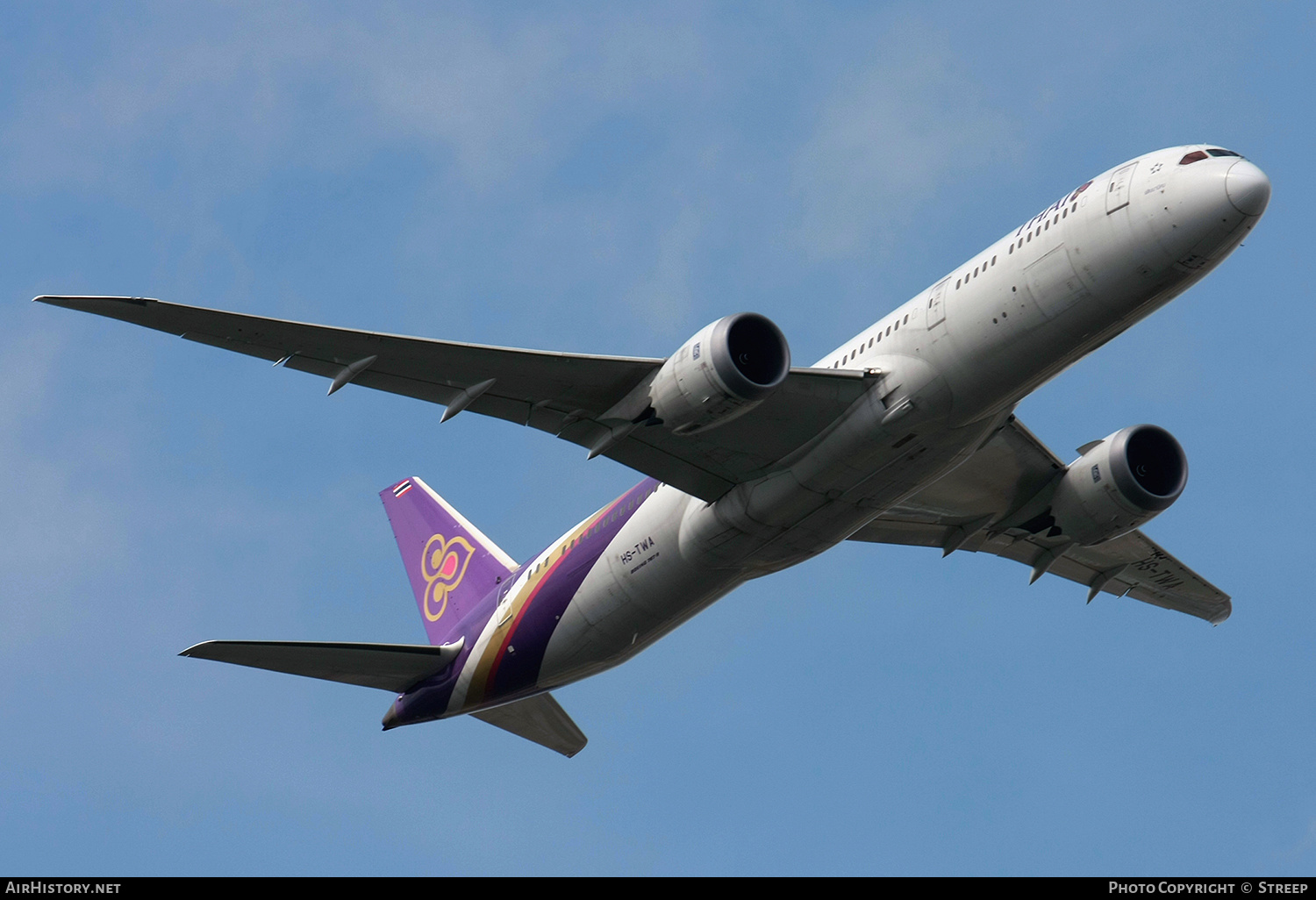 Aircraft Photo of HS-TWB | Boeing 787-9 Dreamliner | Thai Airways International | AirHistory.net #507442