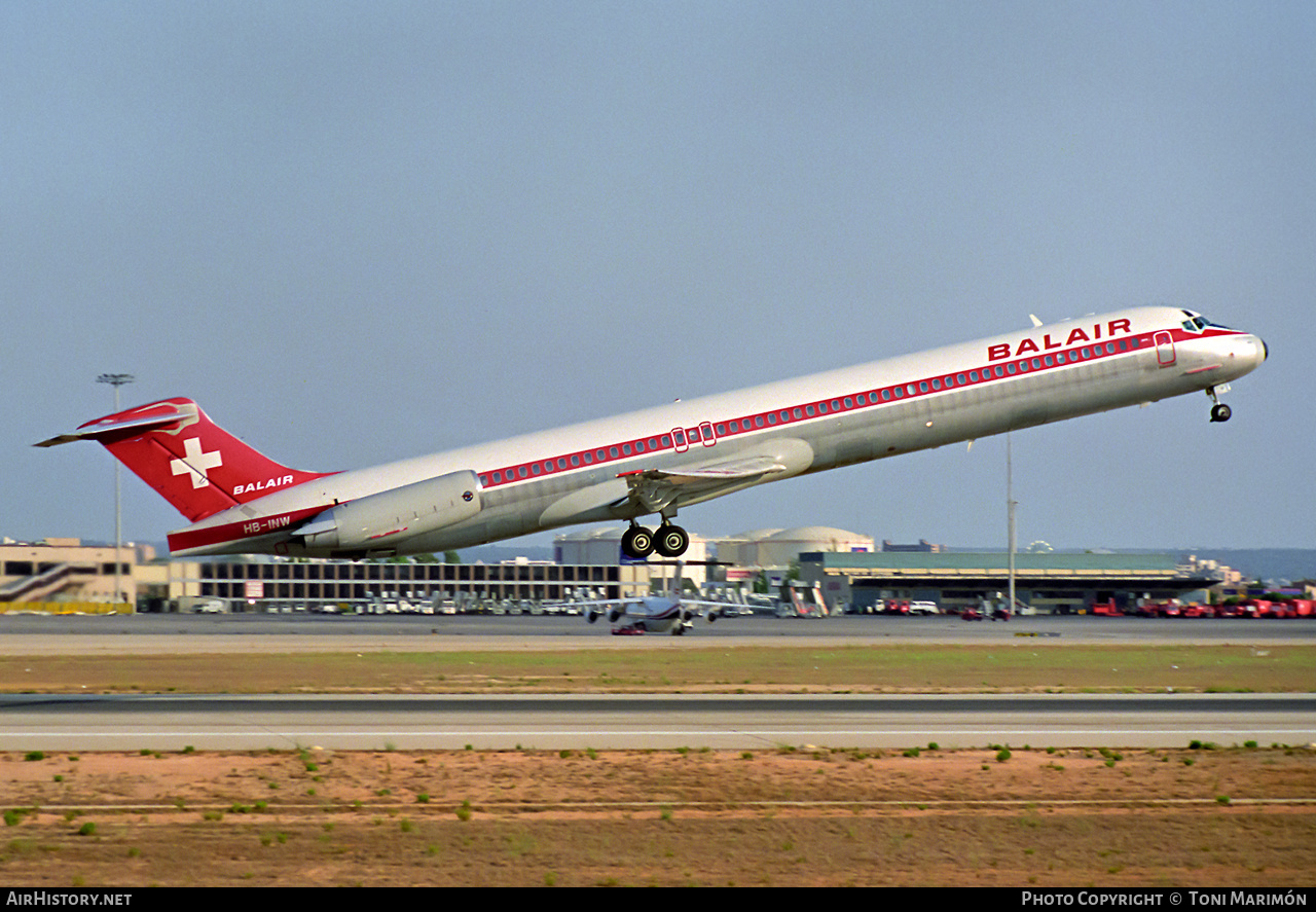 Aircraft Photo of HB-INW | McDonnell Douglas MD-82 (DC-9-82) | Balair | AirHistory.net #507450