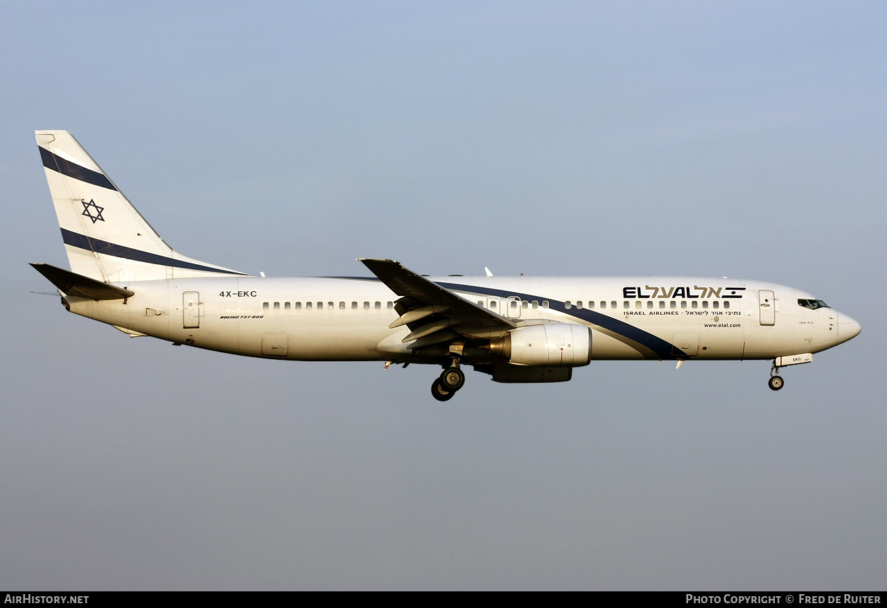 Aircraft Photo of 4X-EKC | Boeing 737-858 | El Al Israel Airlines | AirHistory.net #507482