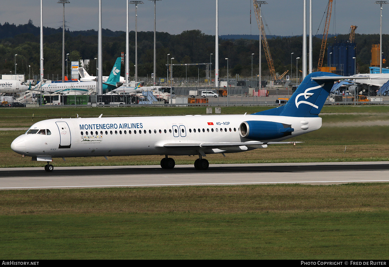 Aircraft Photo of 4O-AOP | Fokker 100 (F28-0100) | Montenegro Airlines | AirHistory.net #507487