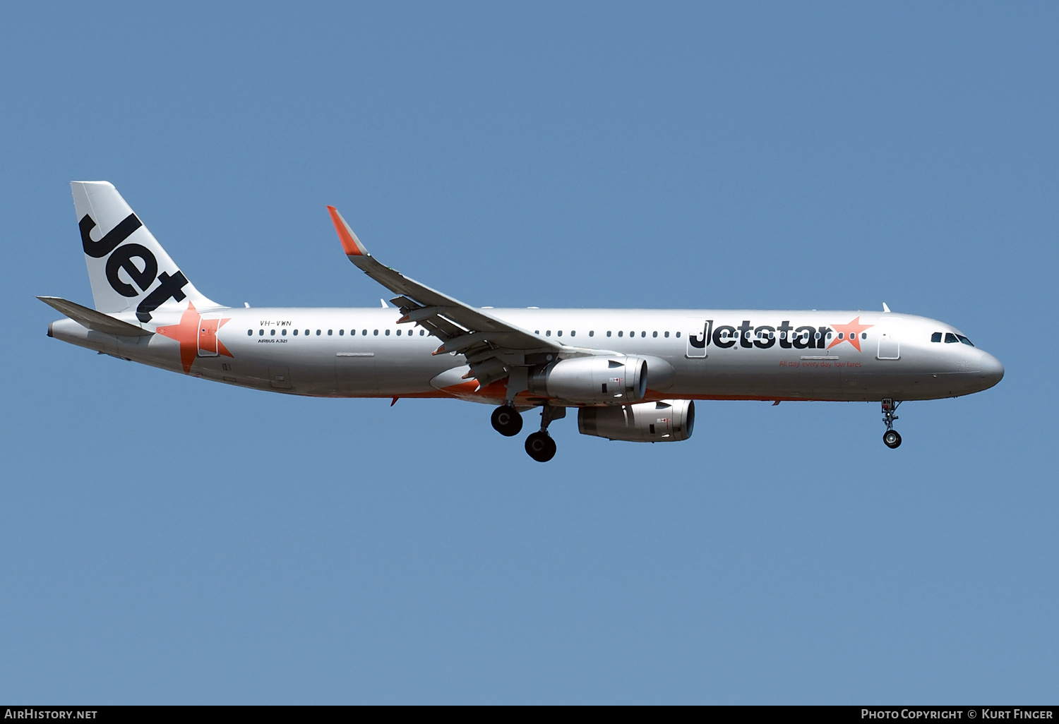 Aircraft Photo of VH-VWN | Airbus A321-231 | Jetstar Airways | AirHistory.net #507499