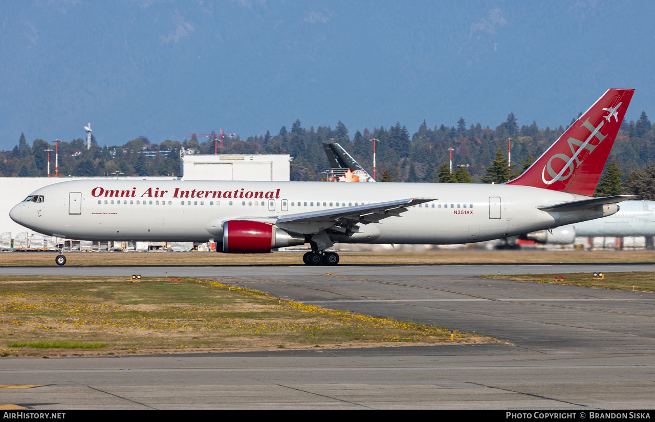 Aircraft Photo of N351AX | Boeing 767-33A/ER | Omni Air International - OAI | AirHistory.net #507505